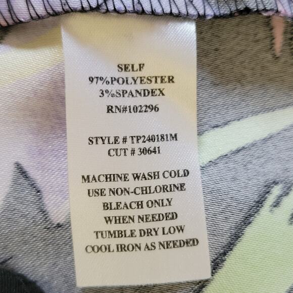 EUC Connected Apparel 6 Bodycon Dress Back Zip Back Slit Vibrant Multicolor - Picture 16 of 16